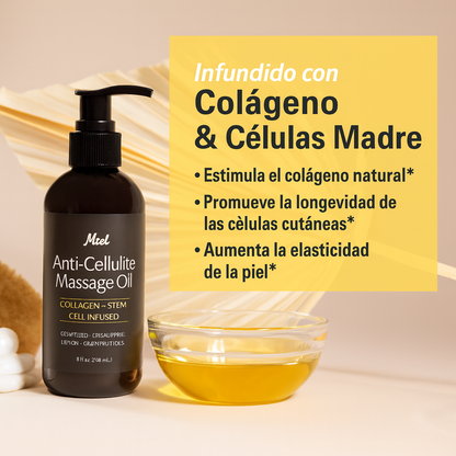 Aceite de Masaje Anti-Celulitis con Colágeno y Células Madre