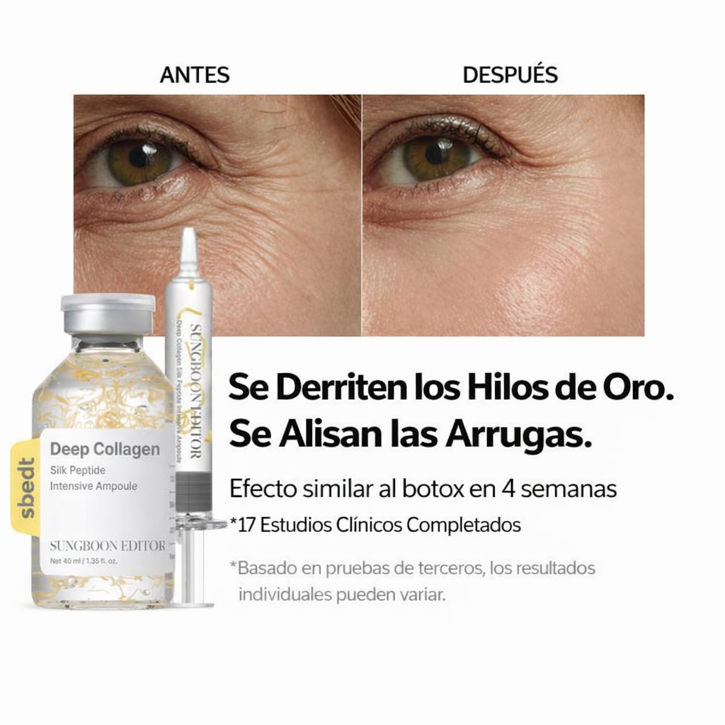 Ampolla de Colágeno Profundo con Péptidos de Seda