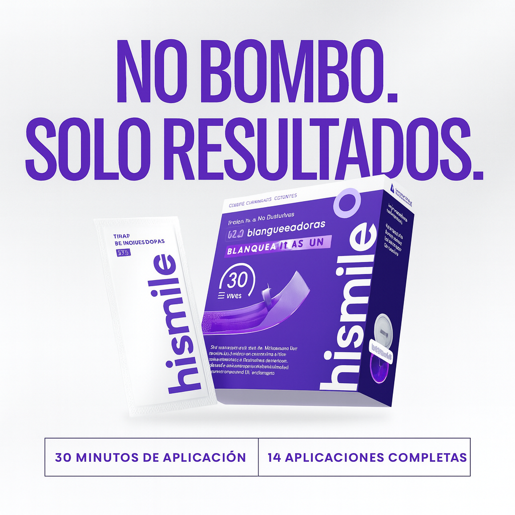 Hismile - Tiras Blanqueadoras de Alta Potencia (Pack de 14 unidades)